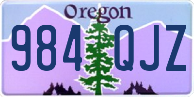 OR license plate 984QJZ