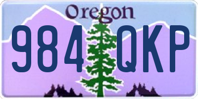 OR license plate 984QKP