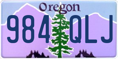OR license plate 984QLJ