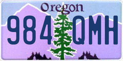OR license plate 984QMH
