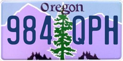 OR license plate 984QPH