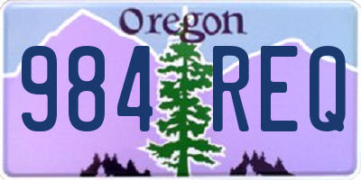 OR license plate 984REQ