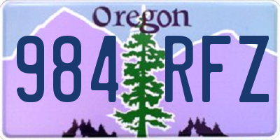 OR license plate 984RFZ