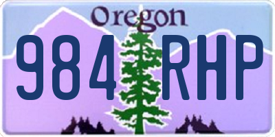 OR license plate 984RHP