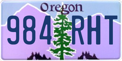 OR license plate 984RHT