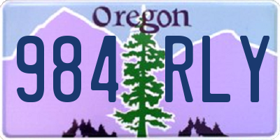 OR license plate 984RLY