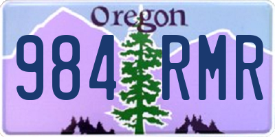 OR license plate 984RMR