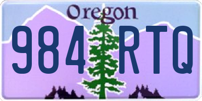 OR license plate 984RTQ