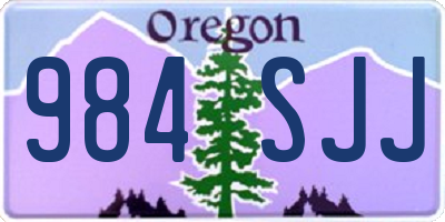 OR license plate 984SJJ