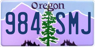 OR license plate 984SMJ