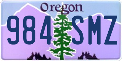 OR license plate 984SMZ