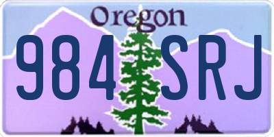OR license plate 984SRJ