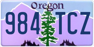 OR license plate 984TCZ