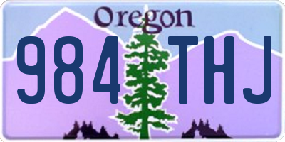 OR license plate 984THJ