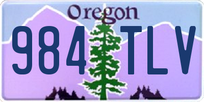 OR license plate 984TLV