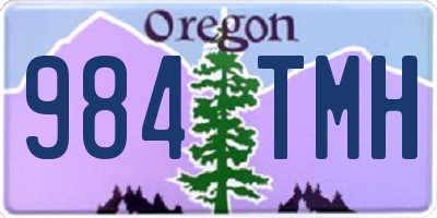 OR license plate 984TMH