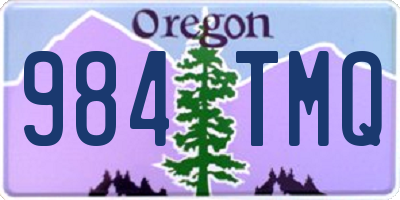 OR license plate 984TMQ
