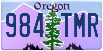 OR license plate 984TMR