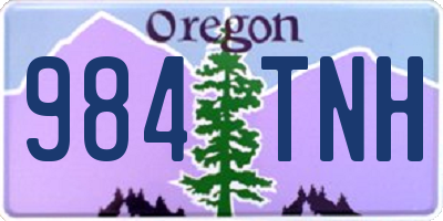 OR license plate 984TNH