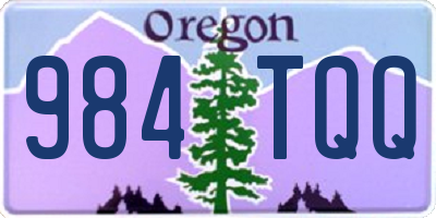 OR license plate 984TQQ