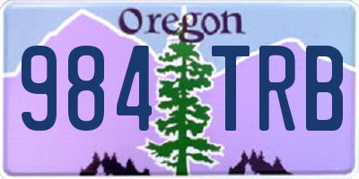 OR license plate 984TRB