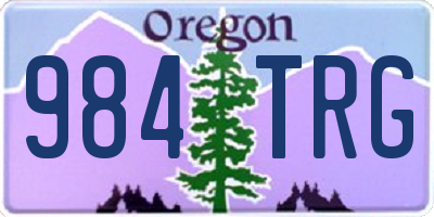 OR license plate 984TRG