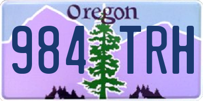 OR license plate 984TRH