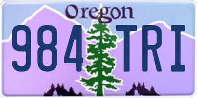 OR license plate 984TRI