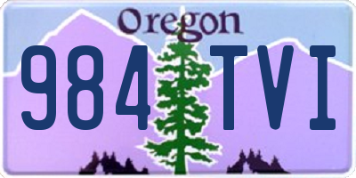 OR license plate 984TVI