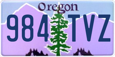 OR license plate 984TVZ