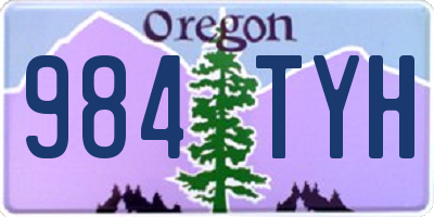 OR license plate 984TYH