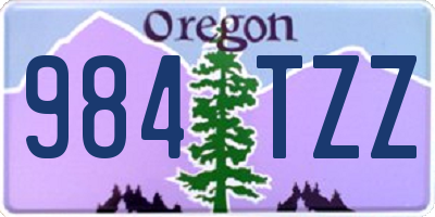 OR license plate 984TZZ