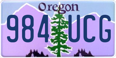 OR license plate 984UCG