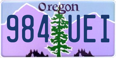 OR license plate 984UEI