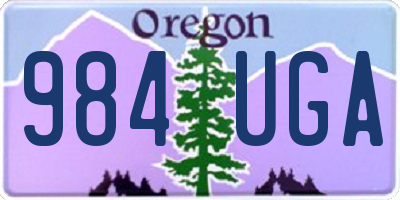 OR license plate 984UGA