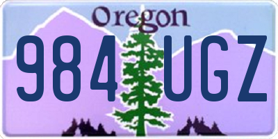 OR license plate 984UGZ