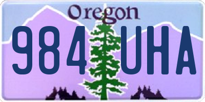 OR license plate 984UHA