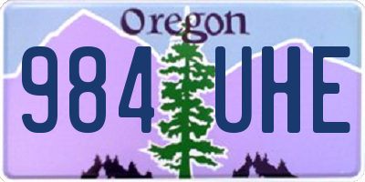 OR license plate 984UHE