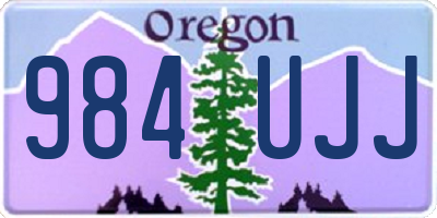 OR license plate 984UJJ