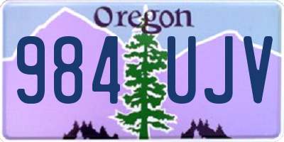OR license plate 984UJV
