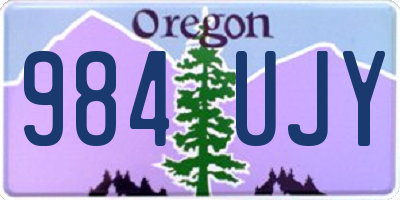 OR license plate 984UJY