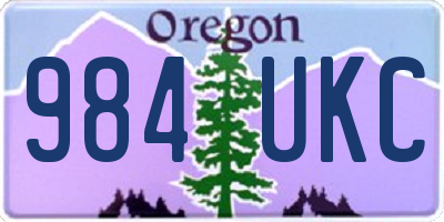 OR license plate 984UKC