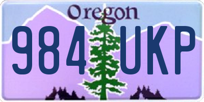 OR license plate 984UKP