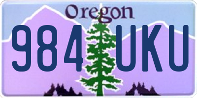 OR license plate 984UKU