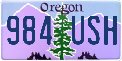 OR license plate 984USH