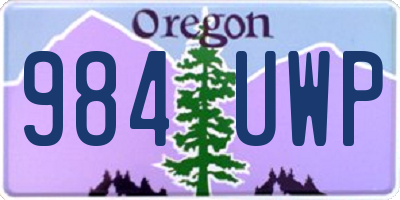 OR license plate 984UWP