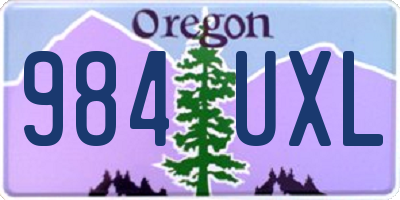 OR license plate 984UXL