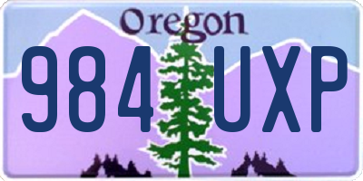 OR license plate 984UXP