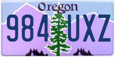 OR license plate 984UXZ