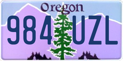 OR license plate 984UZL